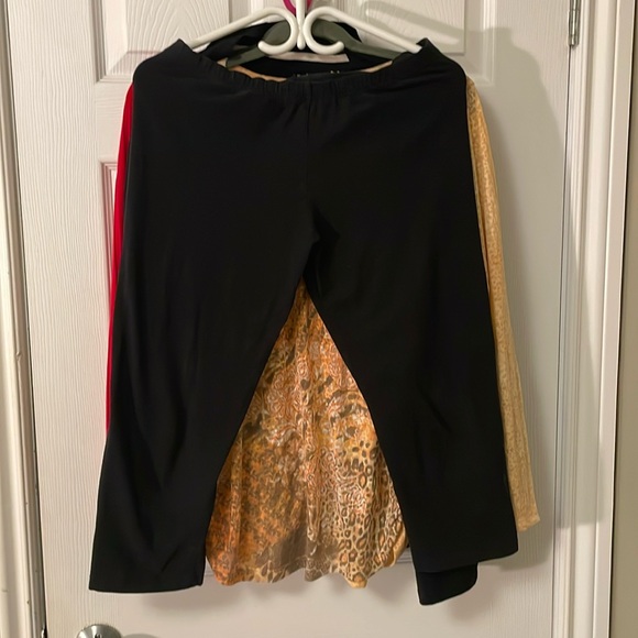 💕4 for $10- Long tall sally Capri tights black - Picture 1 of 4